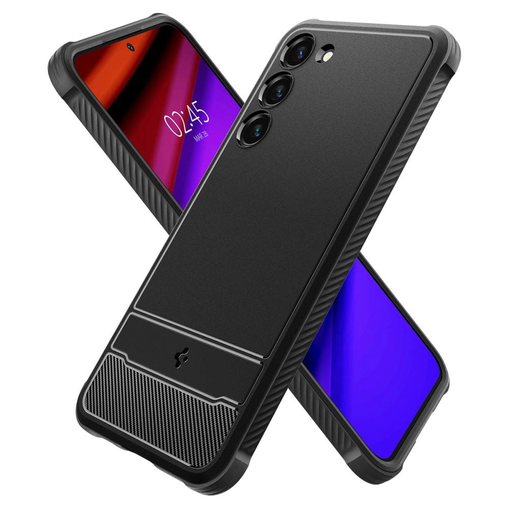Spigen Rugged Armor Case til Samsung Galaxy S23 - Matte sort