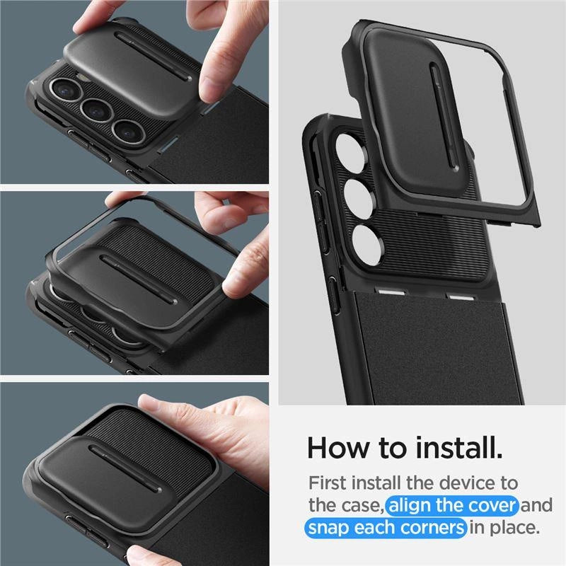 Spigen Optik Armor Case til Samsung Galaxy S23 - sort