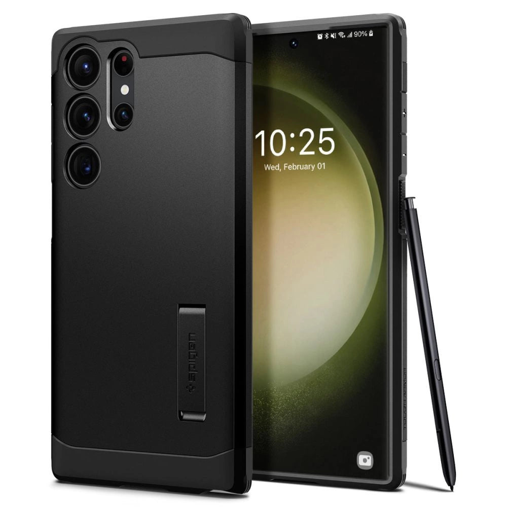 Spigen Tough Armor Case til Samsung Galaxy S23 Ultra - sort