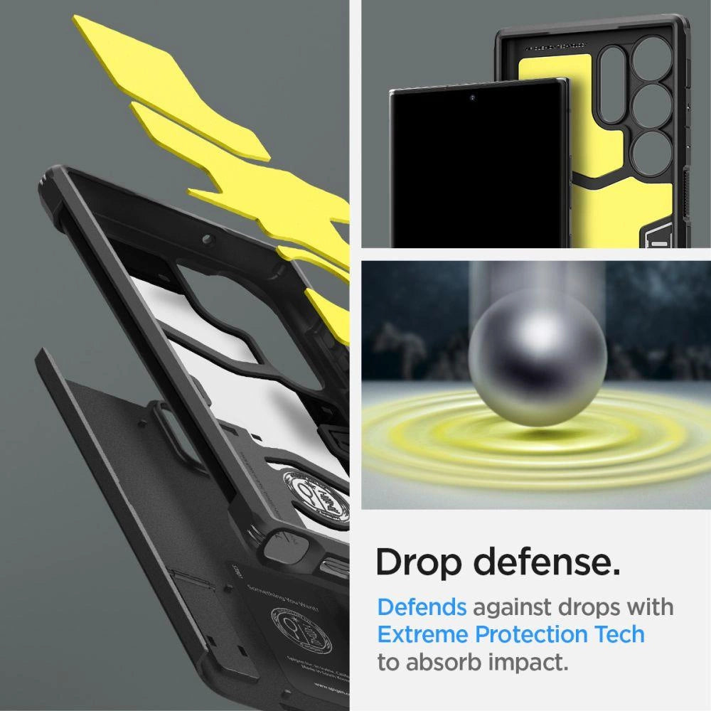 Spigen Tough Armor Case til Samsung Galaxy S23 Ultra - sort