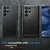 Spigen Tough Armor Case til Samsung Galaxy S23 Ultra - sort