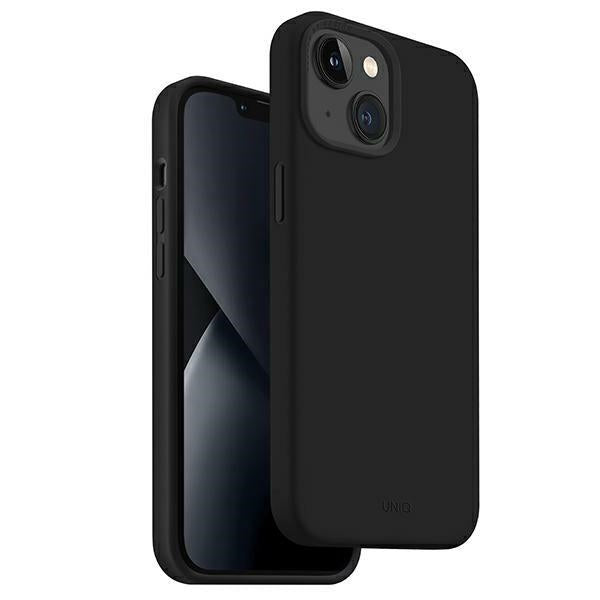 Uniq Lino-hylster til iPhone 14 Plus - sort