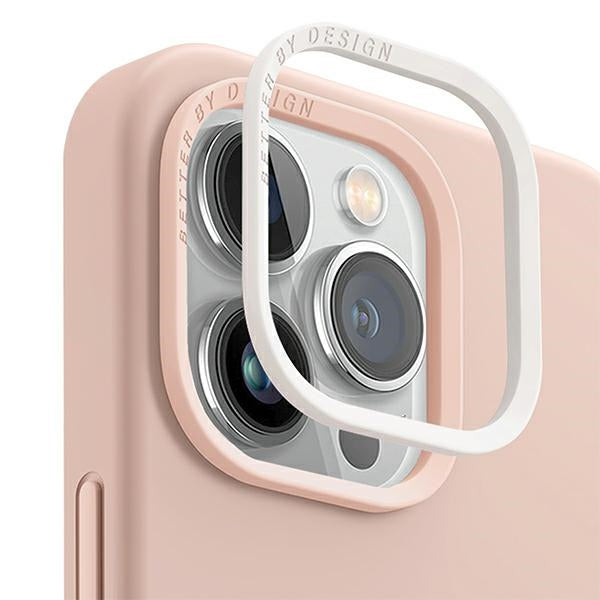 Uniq Lino-hylster til iPhone 14 Plus - pink