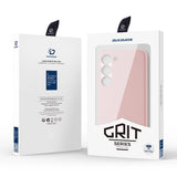 Dux Ducis Grit case til Samsung Galaxy S23+ elegant case lavet af kunstig læder pink