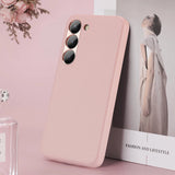 Dux Ducis Grit case til Samsung Galaxy S23+ elegant case lavet af kunstig læder pink