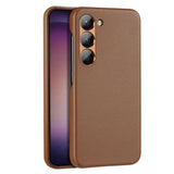 Dux Ducis Grit case til Samsung Galaxy S23+ elegant case lavet af kunstig læder brun