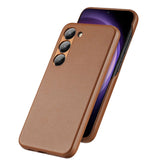 Dux Ducis Grit case til Samsung Galaxy S23+ elegant case lavet af kunstig læder brun
