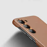 Dux Ducis Grit case til Samsung Galaxy S23+ elegant case lavet af kunstig læder brun