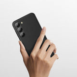 Dux Ducis Grit case til Samsung Galaxy S23+ elegant case lavet af kunstig læder sort