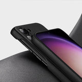 Dux Ducis Grit case til Samsung Galaxy S23+ elegant case lavet af kunstig læder sort