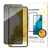 Wozinsky Privacy Glass Samsung Galaxy S23 hærdet glas med Anti Spy privatlivsfilter