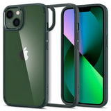 Spigen Ultra Hybrid iPhone 13 Case - mørkegrøn