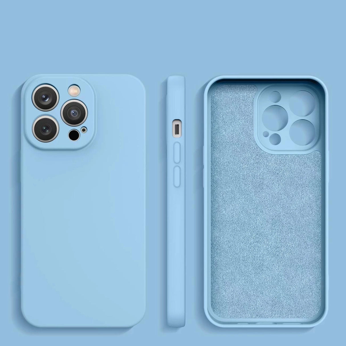 Silicone case til Samsung Galaxy A54 5G silikone cover lyseblå