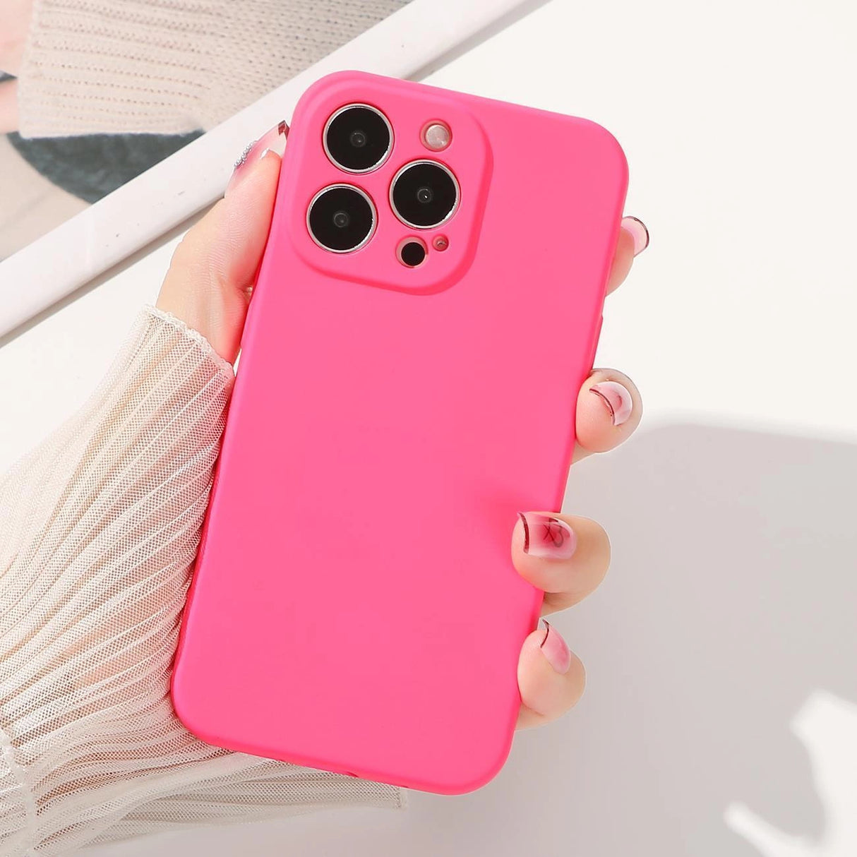 Silikonhylster til Samsung Galaxy A14 5G / Galaxy A14 silikonhylster pink