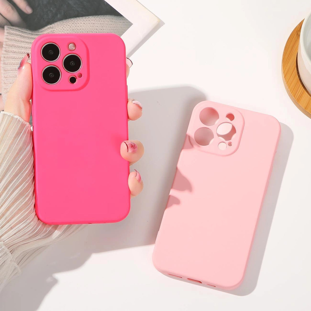 Silikonhylster til Samsung Galaxy A14 5G / Galaxy A14 silikonhylster pink
