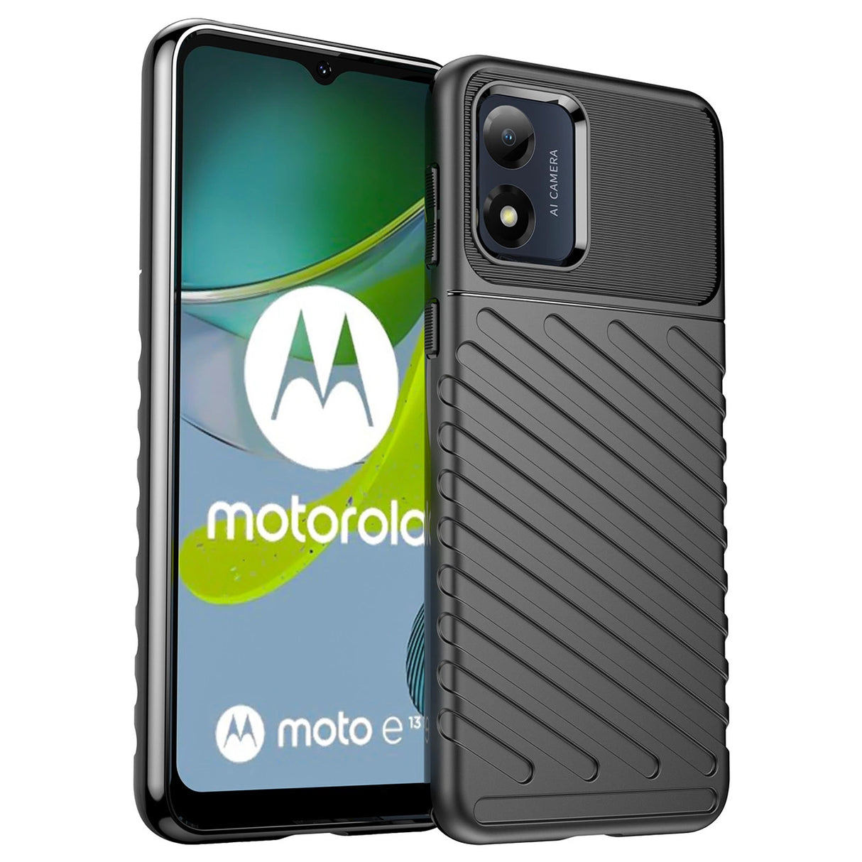 Thunder Case Motorola Moto E13 Silicone Armored Cover Sort