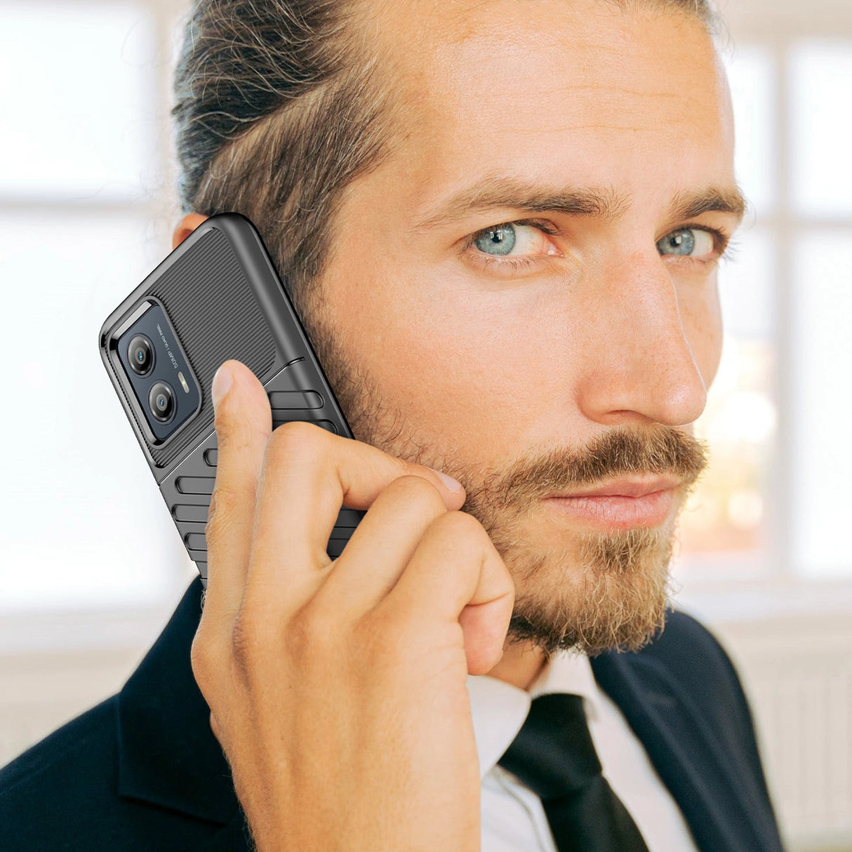 Thunder Case til Motorola Moto G53 silikone rustning case sort