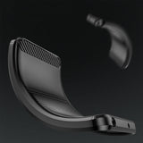 Carbon Case til Motorola Moto G13 fleksible silikone carbon cover sort
