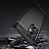 Carbon Case til OnePlus Nord CE 3 fleksibelt silikone carbon cover sort