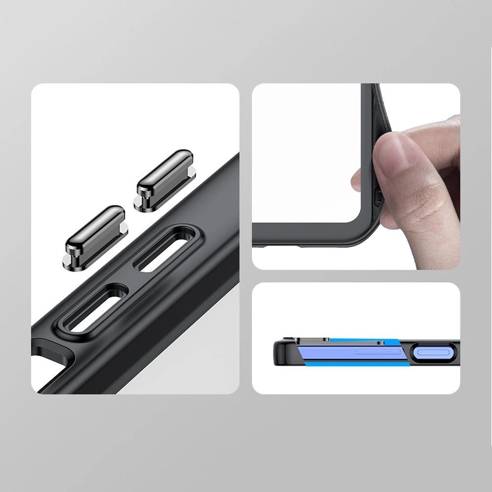 Udvendig Space Case til Xiaomi Poco X5 5G / Redmi Note 12 5G cover med fleksibel ramme sort