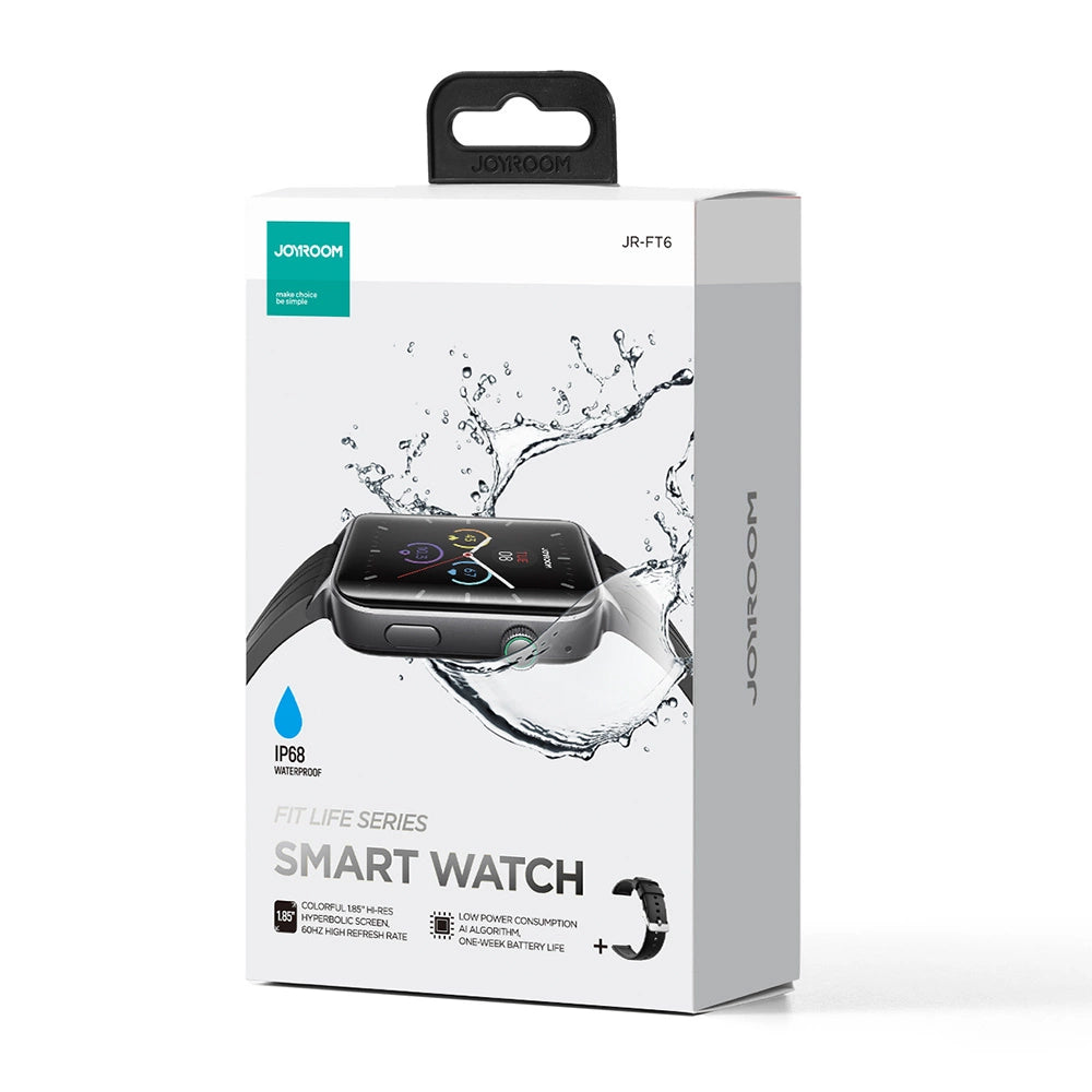 Joyroom Fit-Life JR-FT6 smartwatch med svarfunktion / IP68 beskyttelse - sort