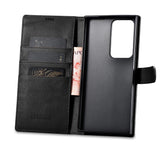 iCarer Wallet Case til Samsung Galaxy S23 Ultra læderkasse wallet sort