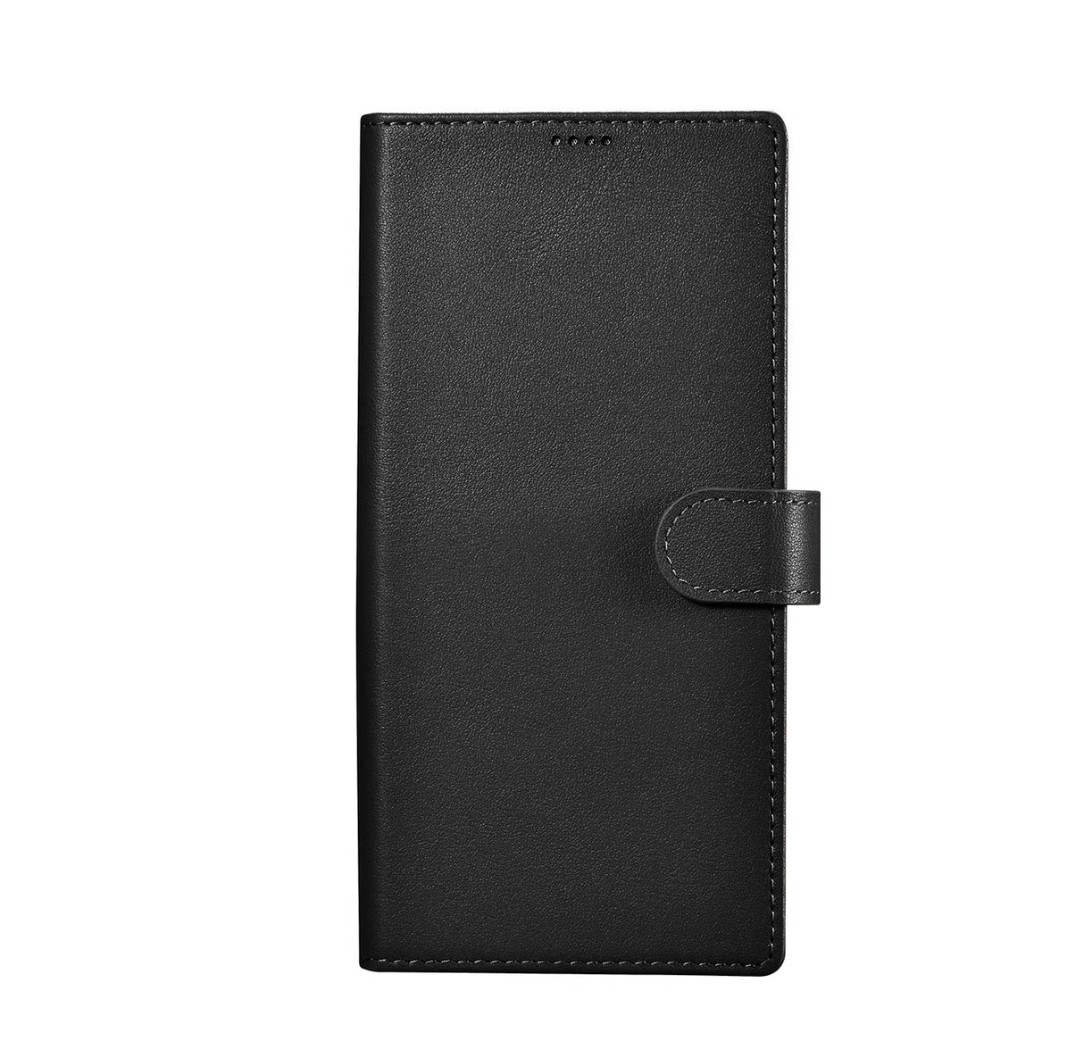 iCarer Wallet Case til Samsung Galaxy S23 Ultra læderkasse wallet sort