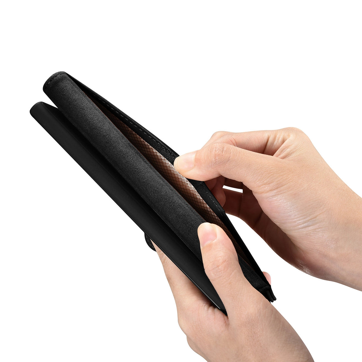 iCarer Wallet Case til Samsung Galaxy S23+ læderkasse wallet sort