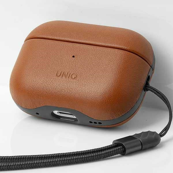 Uniq Terra Ægte læderfoder til AirPods Pro 2 - brun