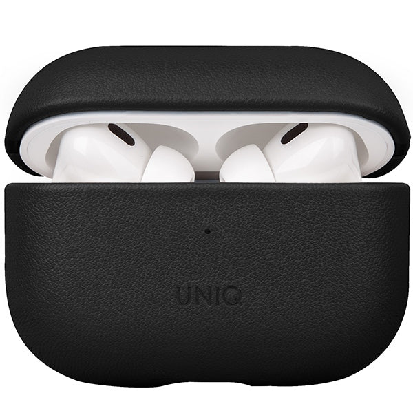 Uniq Terra Ægte læderfoder til AirPods Pro 2 - sort