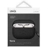 Uniq Terra Ægte læderfoder til AirPods Pro 2 - sort