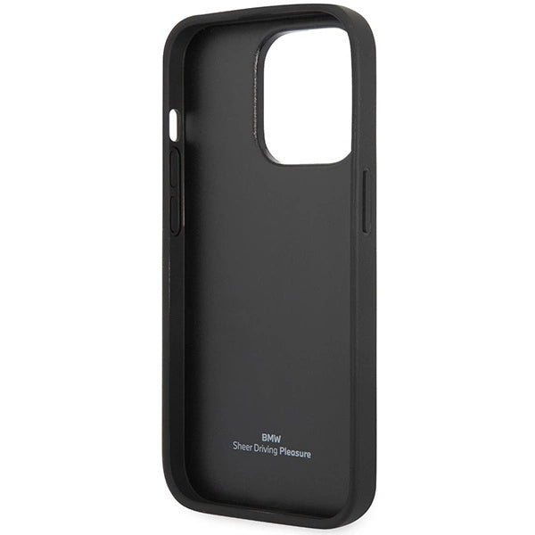 Case BMW BMHCP14L22RFGR iPhone 14 Pro 6.1 Burgundy/burgundy læder diamant mønster