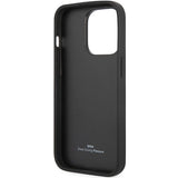 Case BMW BMHCP14L22RQDK iPhone 14 Pro 6.1" sort/sort Ledret Quilted