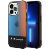 BMW Half Tricolor Case til iPhone 14 Pro Max 6.7" - sort