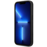 Case BMW BMHMP14X22RPSK iPhone 14 Pro Max 6.7" sort/sort Ledersæder MagSafe mønster