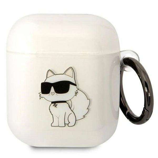 Karl Lagerfeld KLA2HNCHTCT Airpods 1/2 cover gennemsigtigt Ikonik Choupette