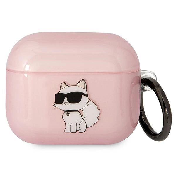 Karl Lagerfeld KLA3HNCHTCP Airpods 3 cover lyserød/rosa Ikonik Choupette
