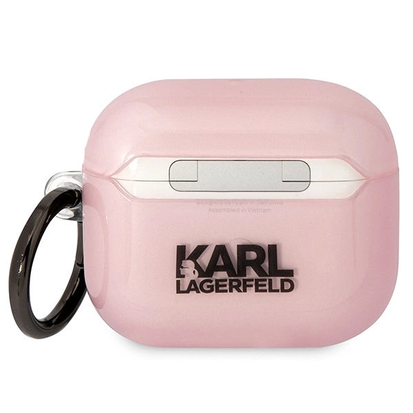 Karl Lagerfeld KLA3HNCHTCP Airpods 3 cover lyserød/rosa Ikonik Choupette