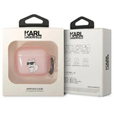 Karl Lagerfeld KLA3HNCHTCP Airpods 3 cover lyserød/rosa Ikonik Choupette