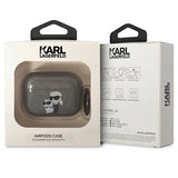 Karl Lagerfeld KLAPHNKCTGK Airpods Pro cover sort/sort Gliter Karl&Choupette