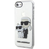 Karl Lagerfeld KLHCI8HNKCTGT iPhone 7/8/ SE 2020 / SE 2022 gennemsigtig hardcase Gliter Karl&Choupette