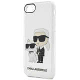 Karl Lagerfeld KLHCI8HNKCTGT iPhone 7/8/ SE 2020 / SE 2022 gennemsigtig hardcase Gliter Karl&Choupette
