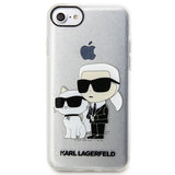 Karl Lagerfeld KLHCI8HNKCTGT iPhone 7/8/ SE 2020 / SE 2022 gennemsigtig hardcase Gliter Karl&Choupette