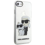Karl Lagerfeld KLHCI8HNKCTGT iPhone 7/8/ SE 2020 / SE 2022 gennemsigtig hardcase Gliter Karl&Choupette