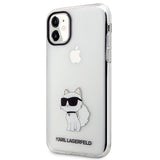 Karl Lagerfeld æske til iPhone 11 / XR fra Ikonik Choupette-serien - gennemsigtig