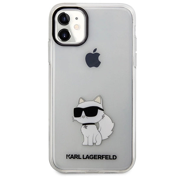 Karl Lagerfeld æske til iPhone 11 / XR fra Ikonik Choupette-serien - gennemsigtig