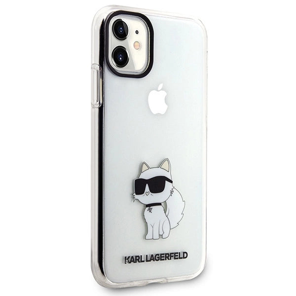 Karl Lagerfeld æske til iPhone 11 / XR fra Ikonik Choupette-serien - gennemsigtig