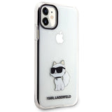 Karl Lagerfeld æske til iPhone 11 / XR fra Ikonik Choupette-serien - gennemsigtig