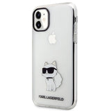 Karl Lagerfeld æske til iPhone 11 / XR fra Ikonik Choupette-serien - gennemsigtig