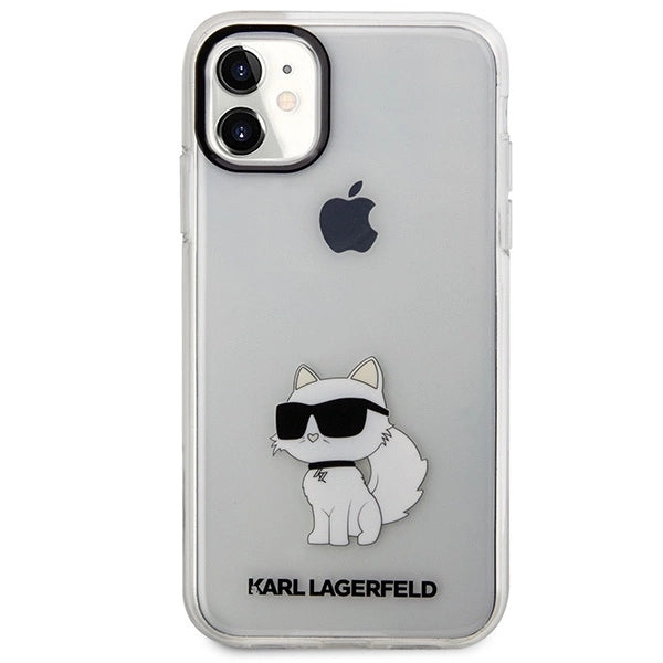 Karl Lagerfeld æske til iPhone 11 / XR fra Ikonik Choupette-serien - gennemsigtig
